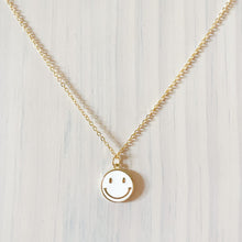 Load image into Gallery viewer, Happy Face Pendant Necklace - White
