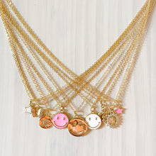 Load image into Gallery viewer, Happy Face Pendant Necklace - Pink
