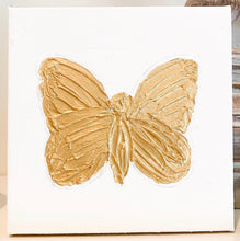 Load image into Gallery viewer, Gold Butterfly Canvas Art
